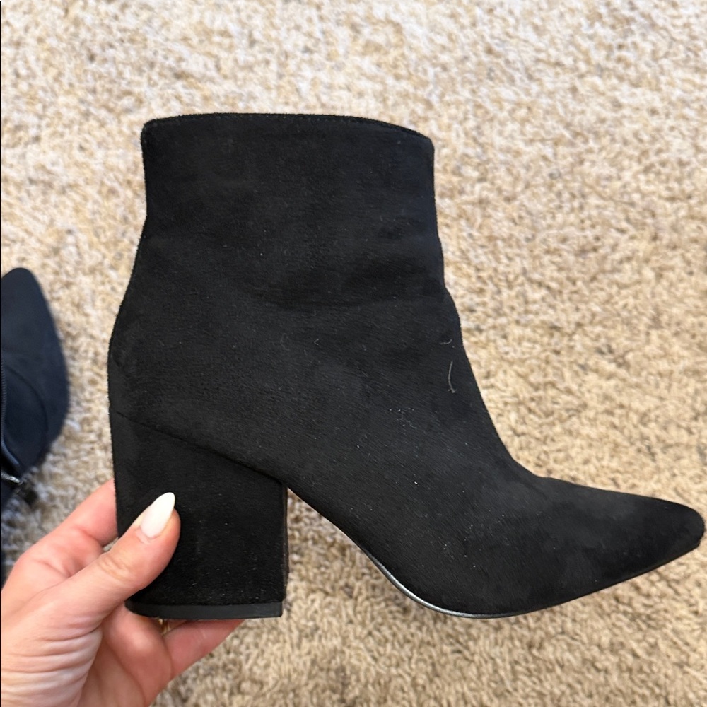ASOS Black Suede Ankle Booties - Picture 4 of 4